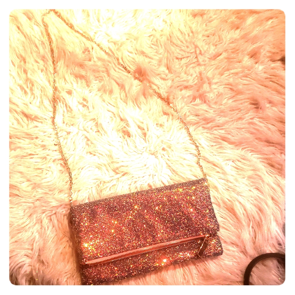 Glitter crossbody purse